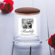 Load image into Gallery viewer, Pet Memorial Candle With Photo - Papaya Scent