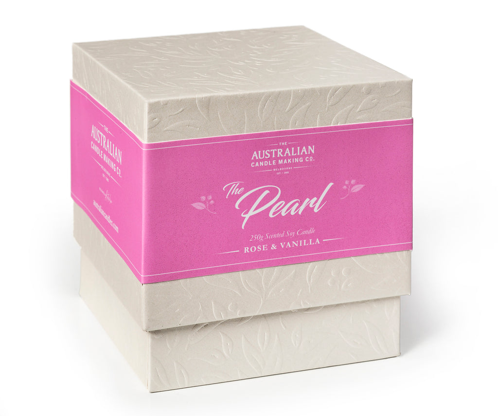 CRYSTAL Candle Rose & Vanilla Scent