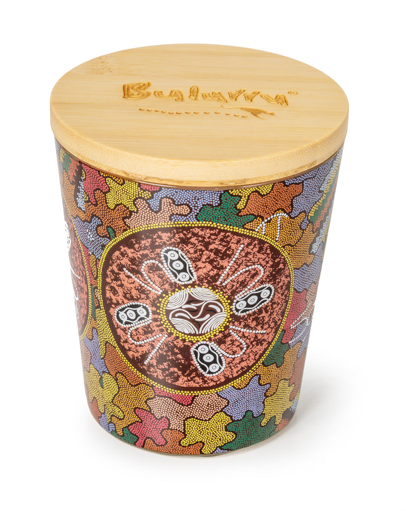 Bulurru Aboriginal Soy Candle , Women's Corroboree , Lemon Grass & Citrus Scent