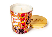 Load image into Gallery viewer, Bulurru Aboriginal Soy Candle , Bush Tucker - Tan , Orange Blossom Scent