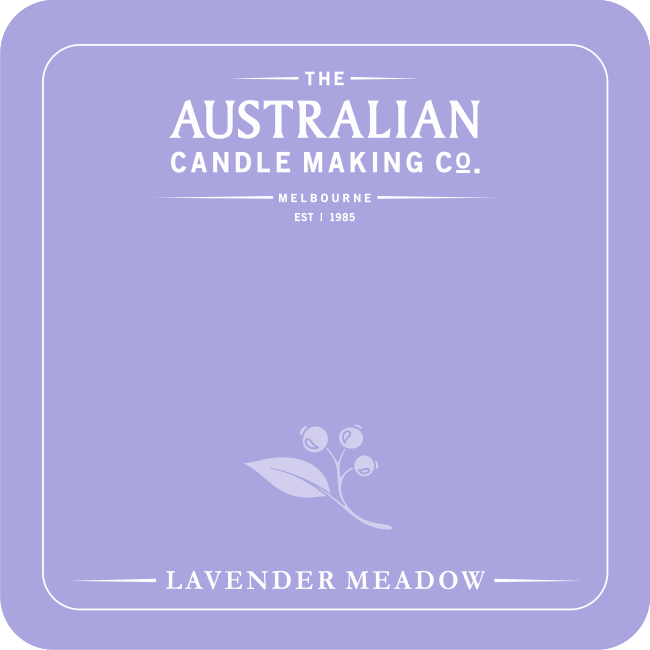 Personalised Signature Collection Soy Candle Lavender Meadow Scent
