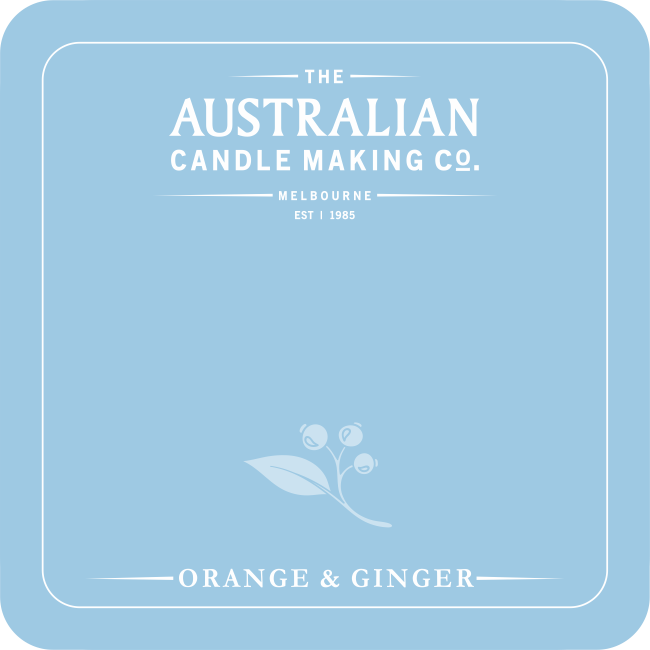 Personalised Signature Collection Soy Candle Orange & Ginger Scent