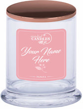 Load image into Gallery viewer, Personalised Signature Collection Soy Candle Papaya Scent
