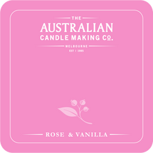 Load image into Gallery viewer, Personalised Signature Collection Soy Candle Rose & Vanilla Scent