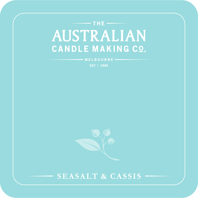 Personalised Signature Collection Soy Candle Sea Salt & Cassis Scent