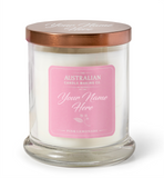Personalised Signature Collection Soy Candle Pink Lemonade Scent