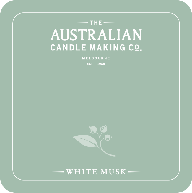 Personalised Signature Collection Soy Candle White Musk Scent