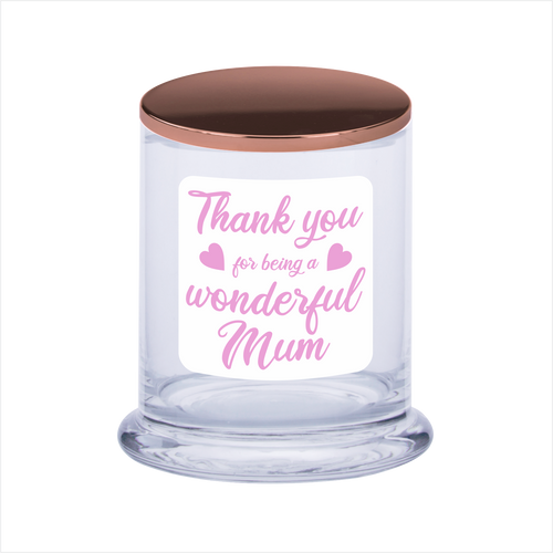 Thank You For Being A Wonderful Mum Soy Scented Candle Gift For Mother's Day - fair-dinkum-gifts