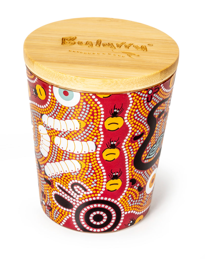 Bulurru Aboriginal Soy Candle , Bush Tucker - Tan , Orange Blossom Scent