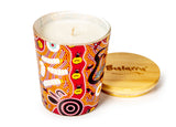 Bulurru Aboriginal Soy Candle , Bush Tucker - Tan , Orange Blossom Scent