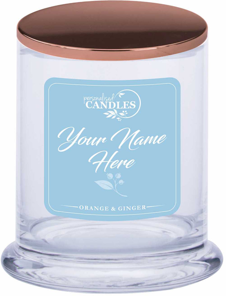 Personalised Signature Collection Soy Candle Orange & Ginger Scent