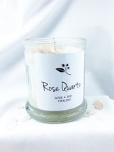 Load image into Gallery viewer, CRYSTAL Candle Rose &amp; Vanilla Scent